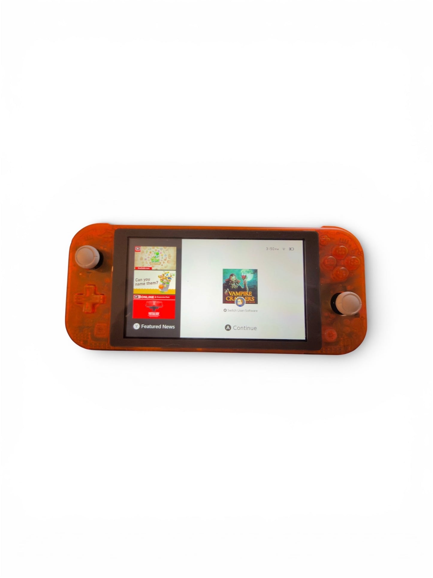 Modded Nintendo Switch Lite: Translucent Shell